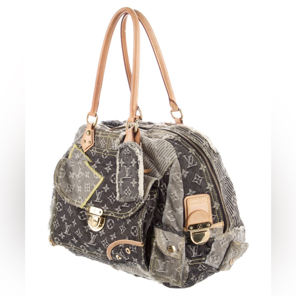 Denim Patchwork Bowly Bag - image 2